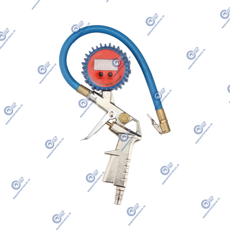 TG-03D Digitaler Reifeninflator mit genauem Reifendruckmessgerät, 0-250 psi, 14 